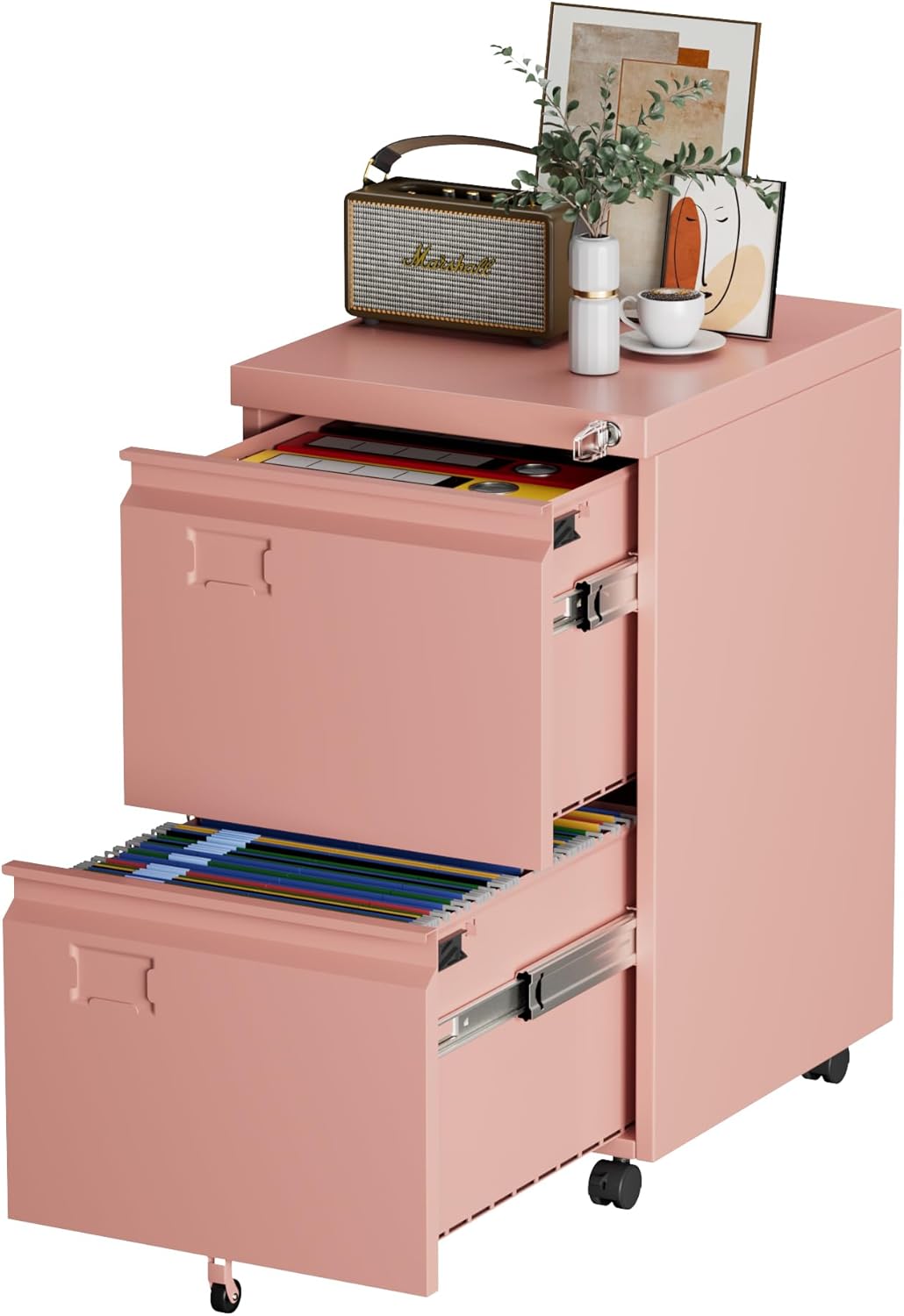 METAN 2 Drawer Vertical File Cabinet with Lock for Office Use