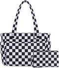Puffer Tote Bag for Women - Lightweight Quilted Shoulder Tote Travel