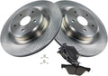 TRQ Rear Brake Pad & Rotor Kit for 2019-2020 Subaru Ascent