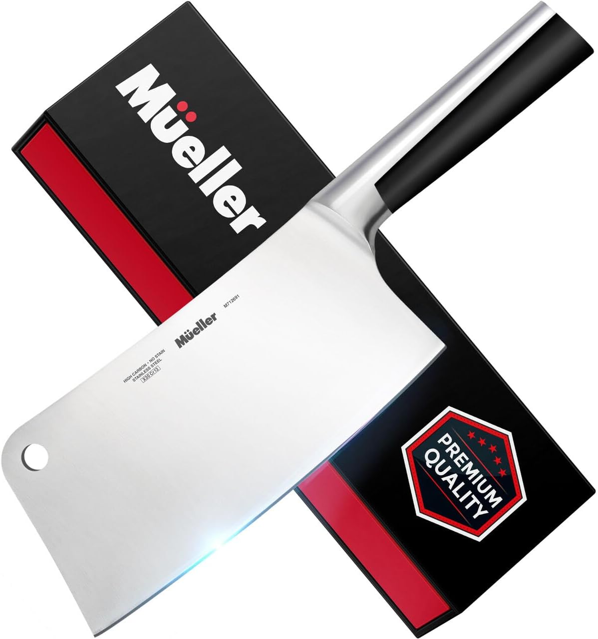 7-inch Butcher Knife Cleaver - Heavy Duty Bone Chopper
