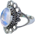Solid 925 Sterling Silver Ring for Womens - Chunky Black Onyx READY