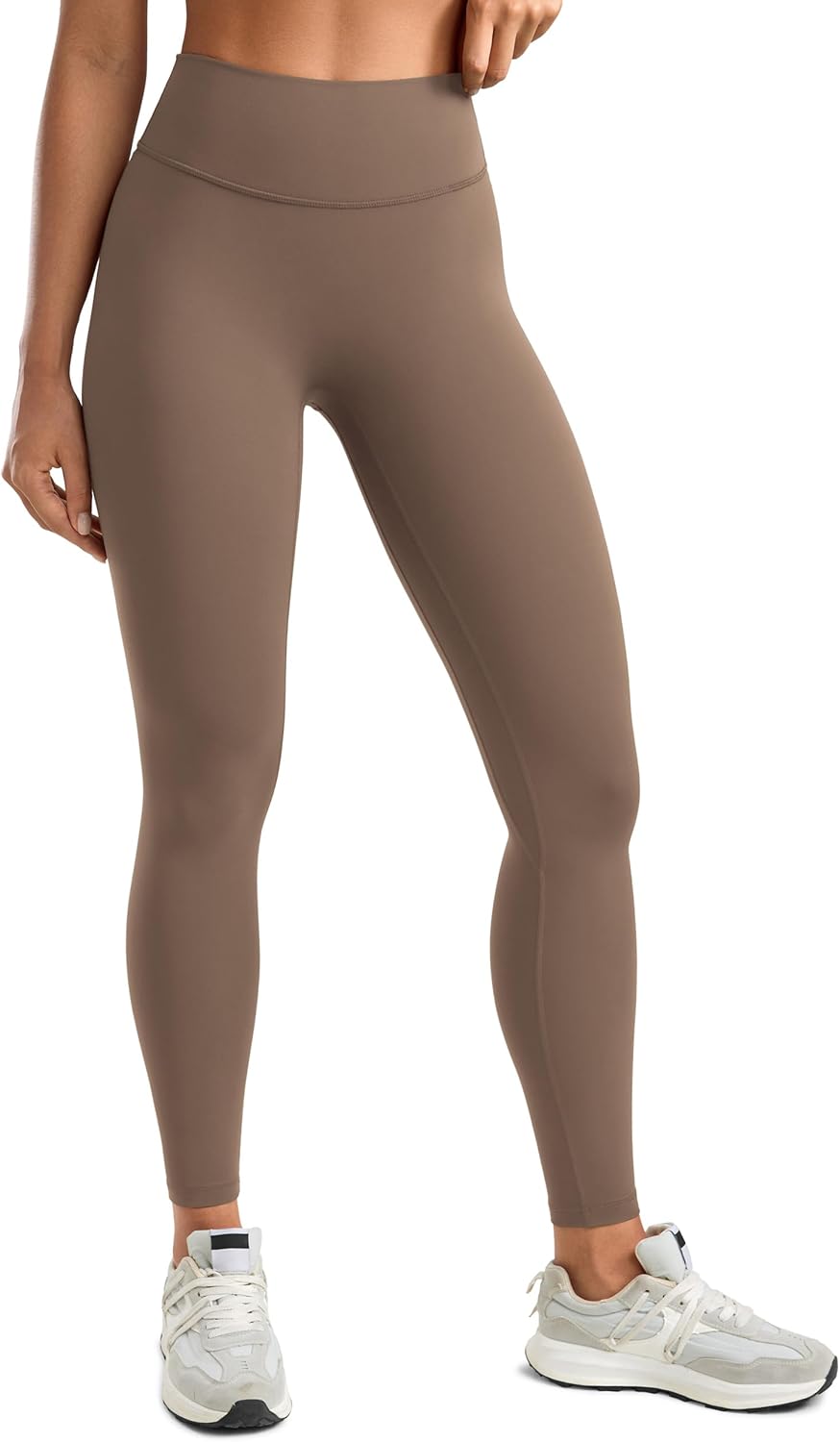 Womens High Waisted No Front Seam Lounge Yoga Legging 25in