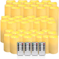 48-Pack LED Flameless Candles with Remote Control - Effortless