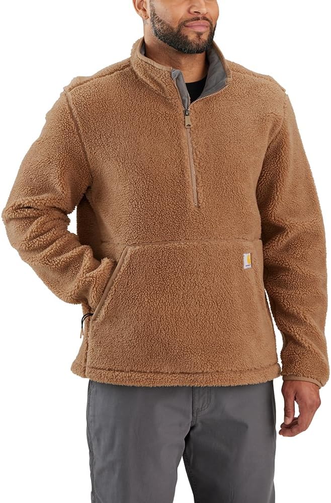 Carhartt mens Loose Fit Fleece Pullover for Ultimate Comfort