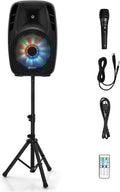 GOFLAME Portable 15in PA Speaker System Set for Parties