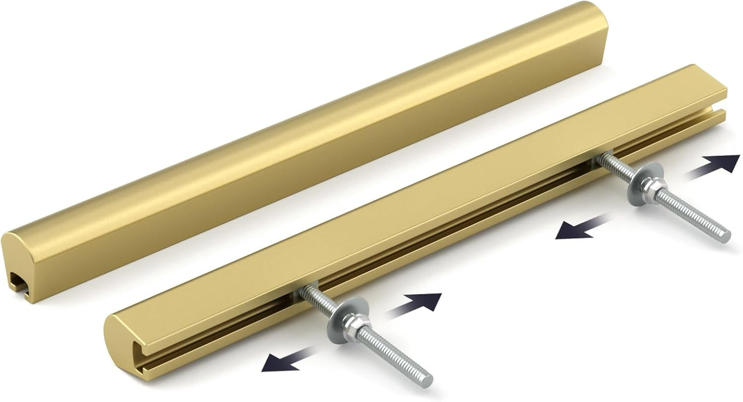 Adjustable Drawer Pulls for Kitchen Hardware - Gold Cabinet Handles
