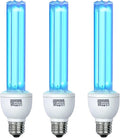 3 Pack 25 Watts UVC Light Bulb Ozone Free - 253.7nm Coverage