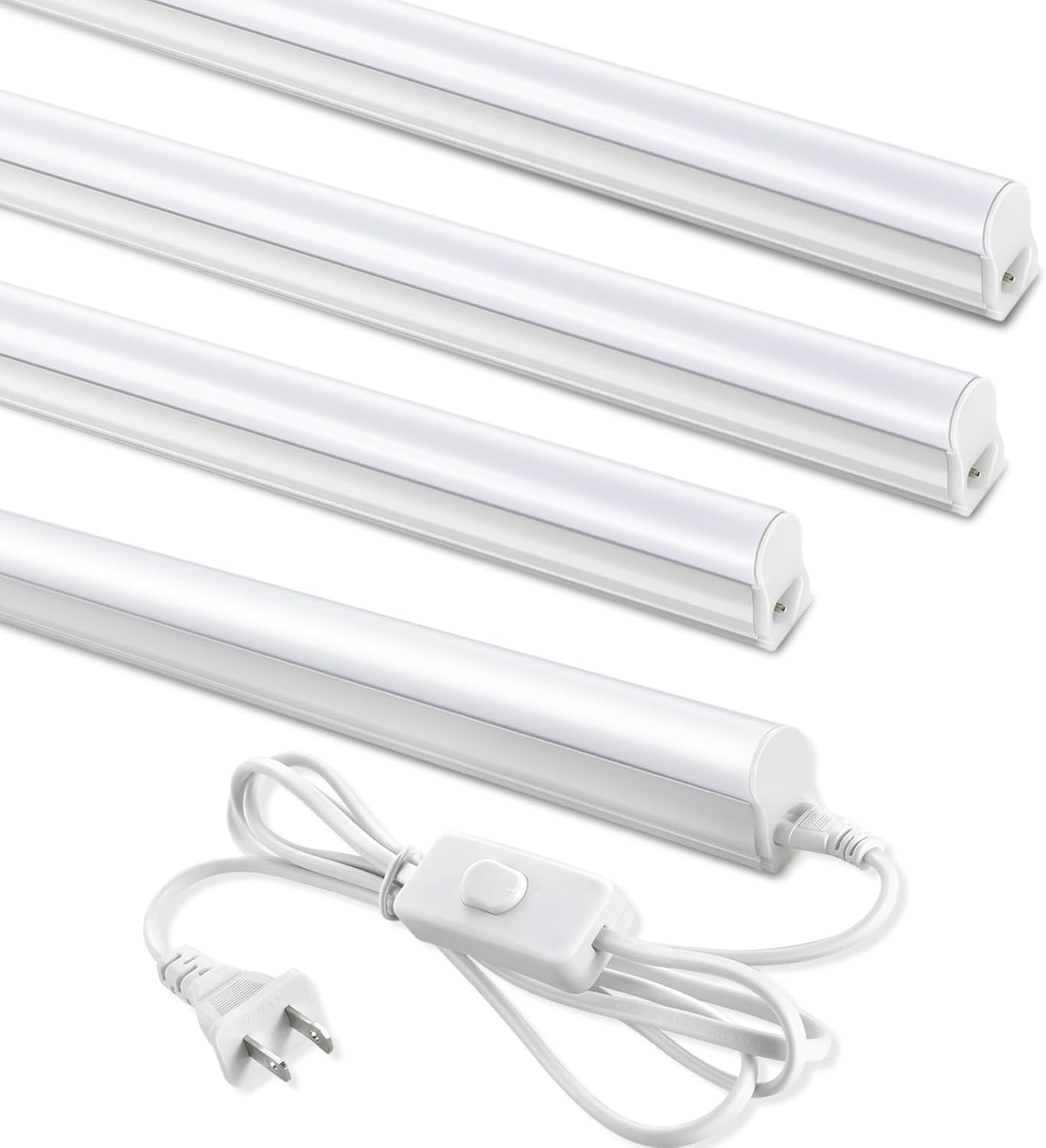 4FT T5 LED Shop Light - Super Bright 6500K Linkable Fixture