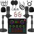 V8max Podcast Equipment Bundle for 2 - Complete Plug-and-Play Kit