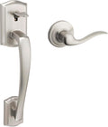 Kwikset Prescott Front Door Handle No Lock with Microban Protection