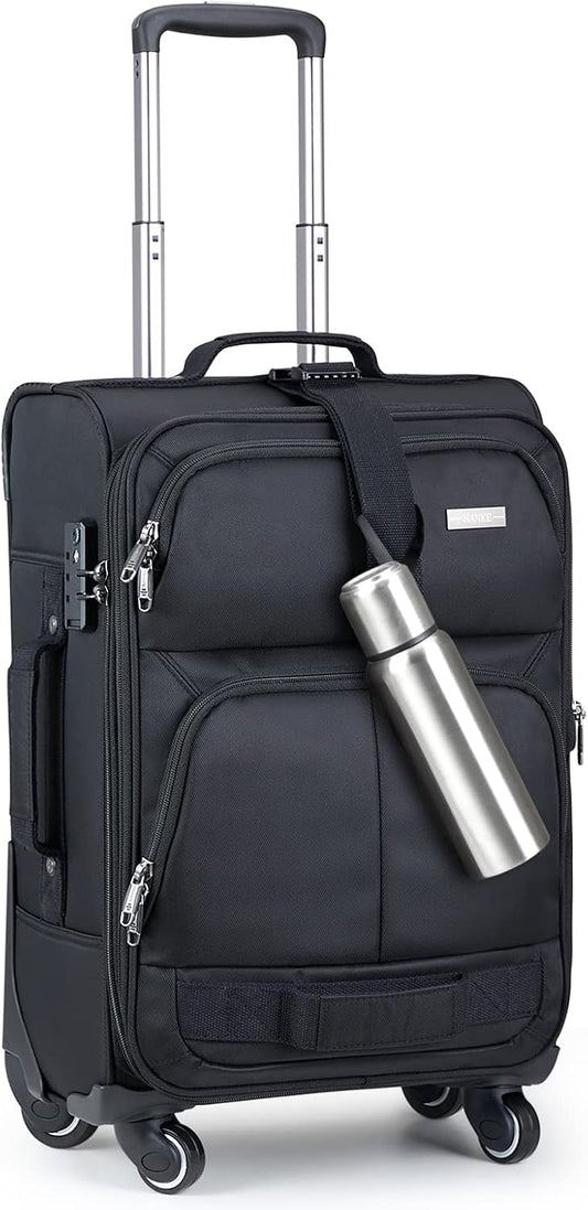 Hanke Multi-function 20 Inch Softside Expandable Luggage Suitcase