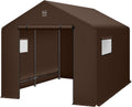10x8ft Outdoor Storage Shed Canopy Shelter - Easy Assembly