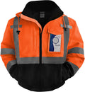 Hi Vis Reflective Safety Jacket Class 3 - Waterproof, Warm Visibility