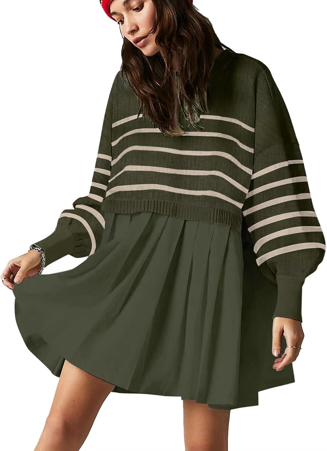 Womens Oversized Sweater Dress for Trendy Spring and Fall Wear