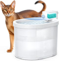 uahpet Cat Water Fountain Wireless Battery Operated 2L - Quiet