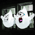 Halloween Window Inflatable Ghosts 2-Pack - Bright LED Night Decor