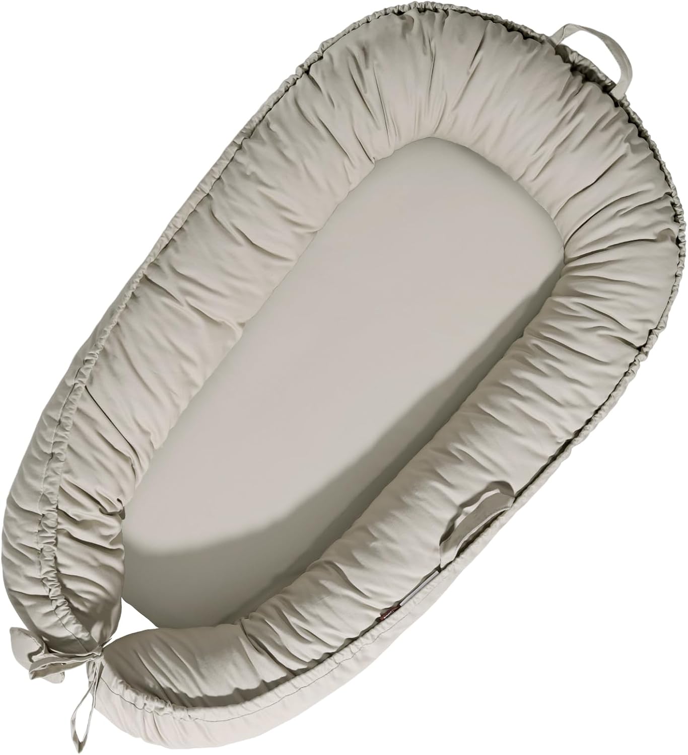 Baby Lounger for Newborns - Soft Cotton Infant Nest Travel
