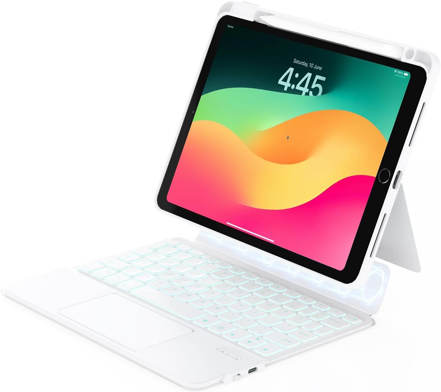 ZENLU iPad 9th Gen Case with Detachable Keyboard and Trackpad