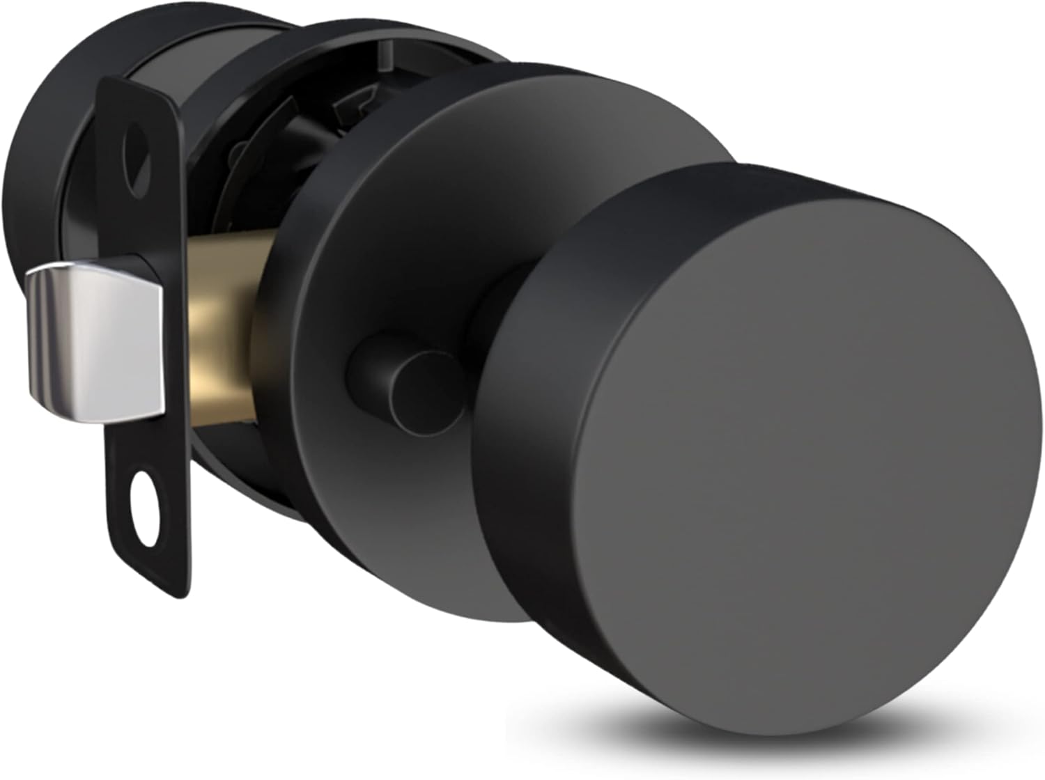 Mega Handles Privacy Door Knob - Matte Black Heavy Duty Design