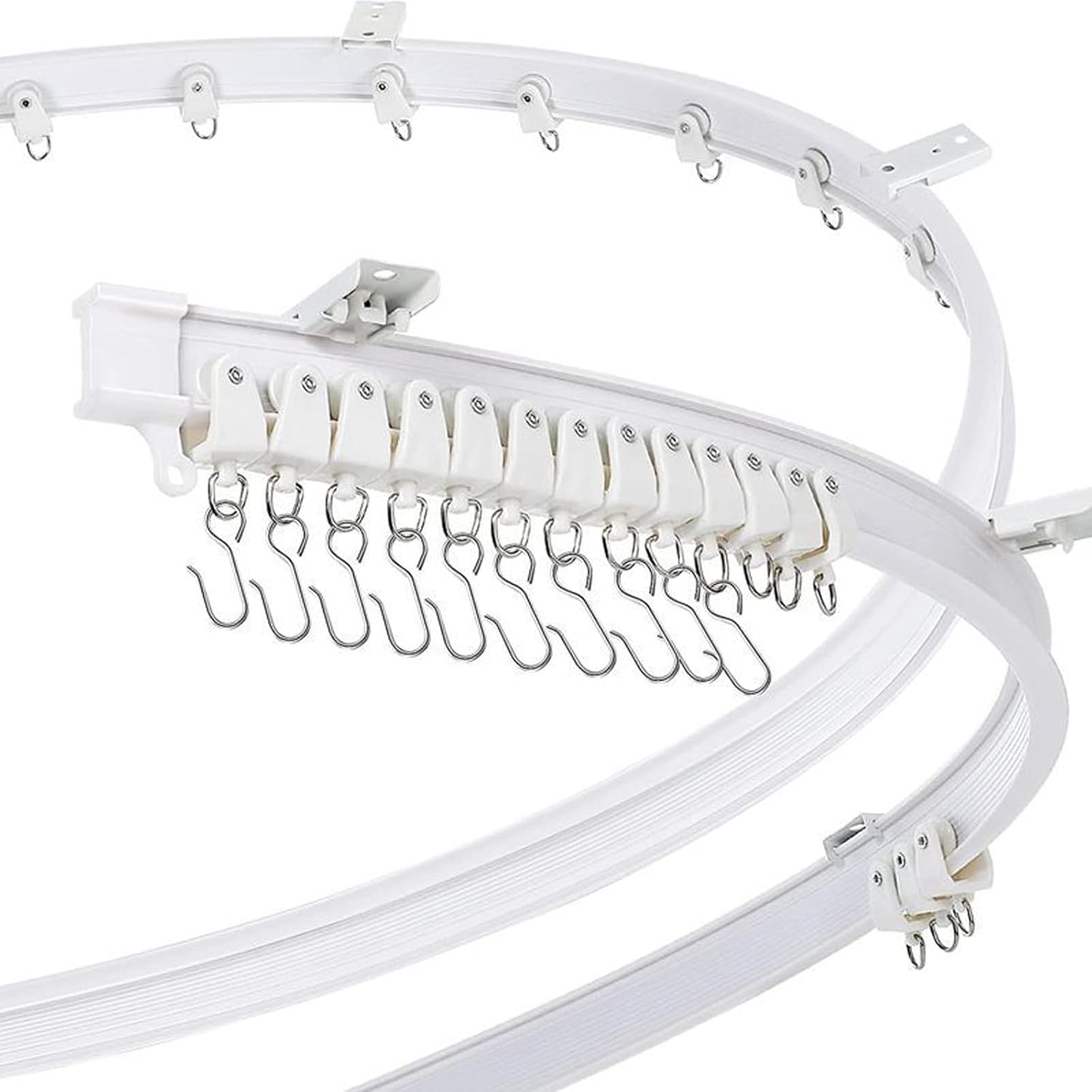 Bendable 19.7FT Ceiling Track for Ultimate Flexibility!