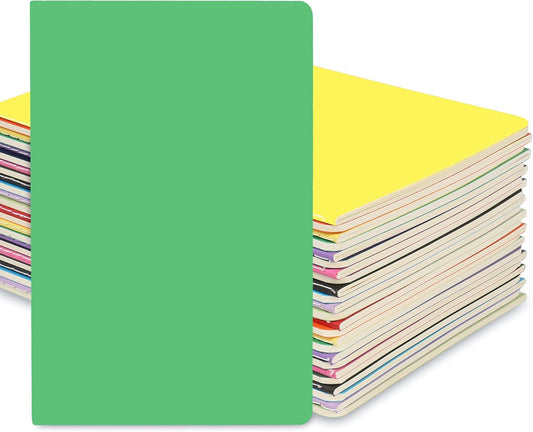 Labkiss 24-Pack A5 College Ruled Notebooks - Thick Paper - Compact Size
