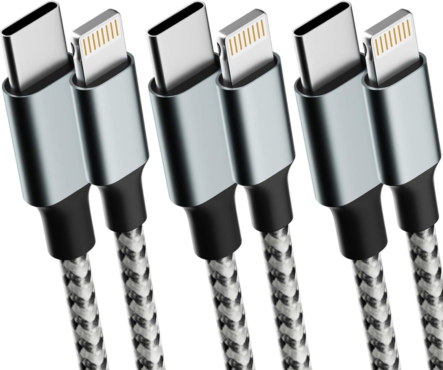 MFi Certified Fast Charging USB C to Light-ning Cable Set - Compatible with iPhone