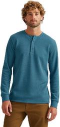Eddie's Favorite Thermal Henley - Supersoft Waffle Knit Layer Bauer