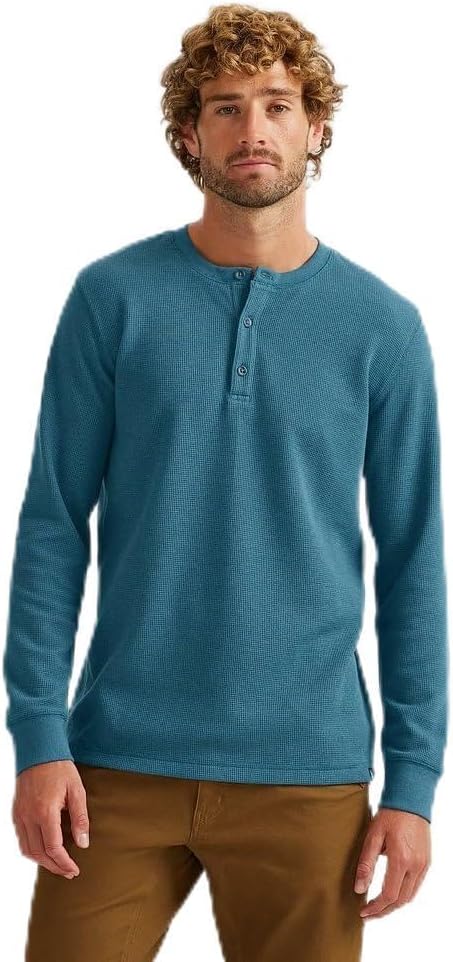 Eddie Bauer Men's Eddie's Favorite Thermal Henley for Comfort