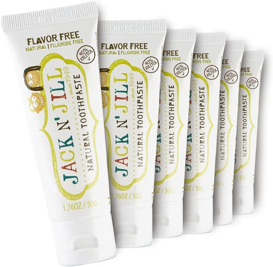 Jack N' Jill Natural Toothpaste for Kids - Fluoride Free & Safe