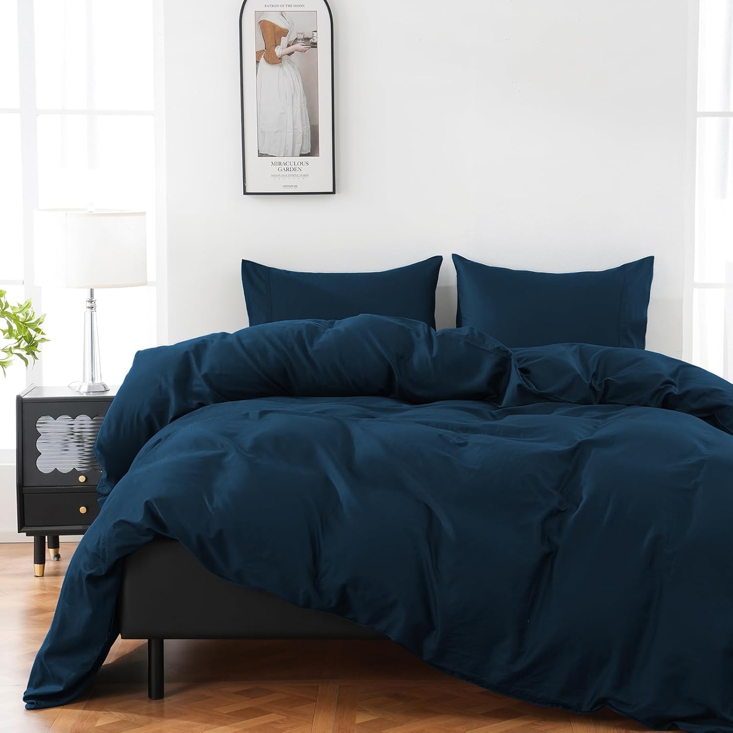 100% Organic Cotton Queen Duvet Cover Set for Ultimate Comfort
