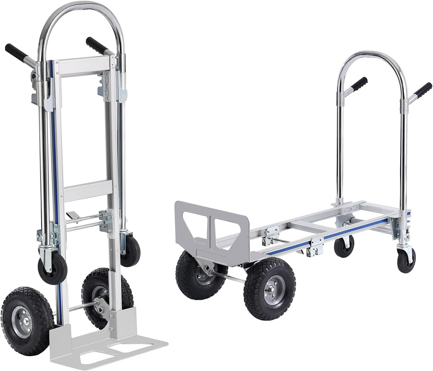 VEVOR Aluminum Convertible Hand Truck for Heavy Duty Tasks