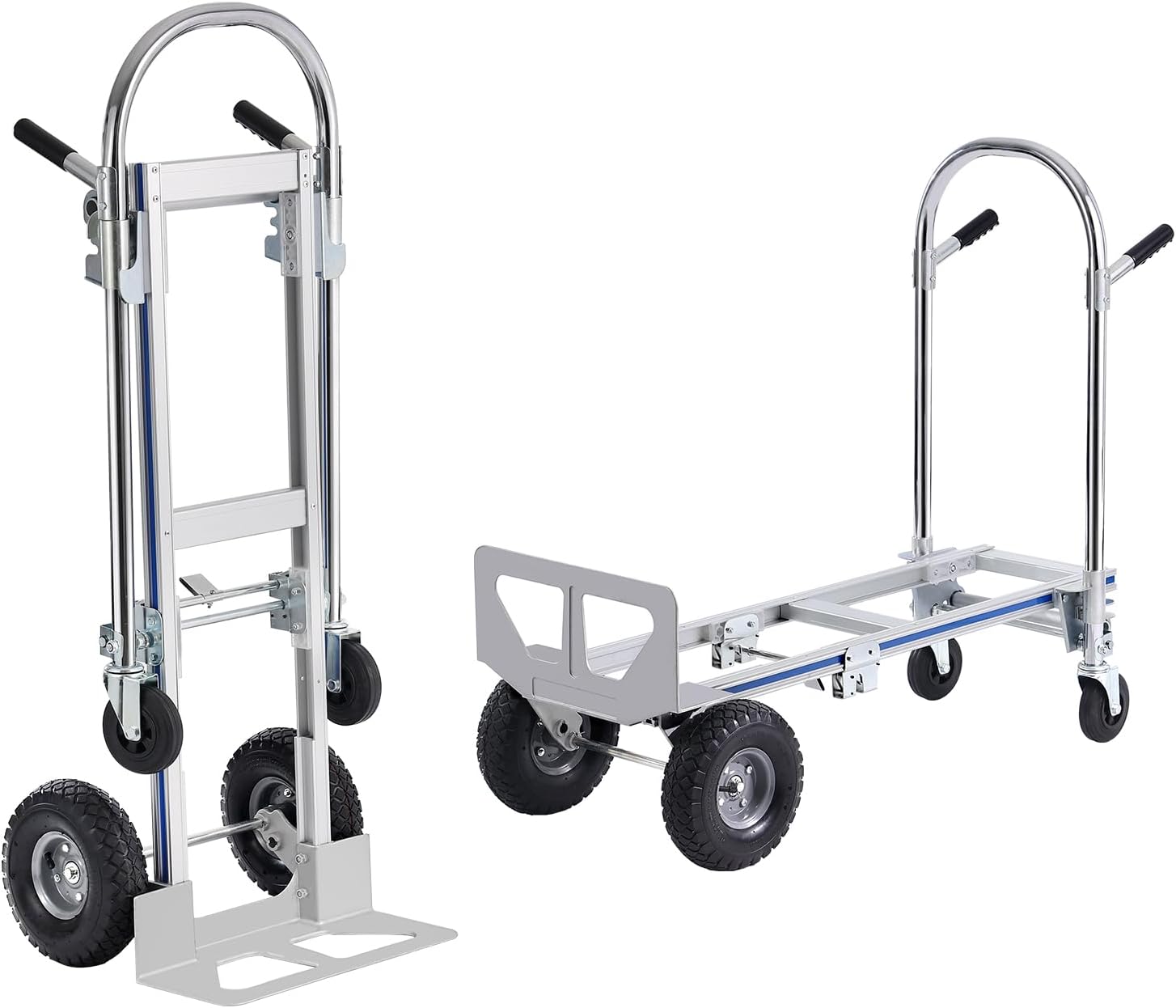 VEVOR Aluminum Convertible Hand Truck for Heavy Duty Tasks