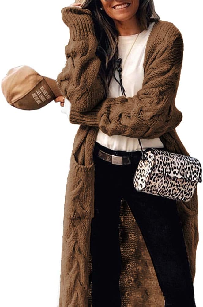 ZIWOCH Women's Long Cardigan Coats for Casual Style and Comfort