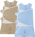 Transition Swaddle Baby Sleep Sack 6-9 Months - Convertible 2-Pack