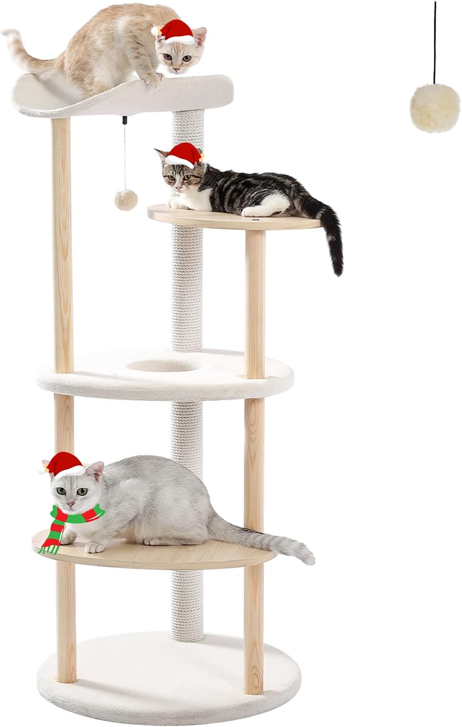 PETEPELA Wood Cat Tree Tower for Indoor Cats Review