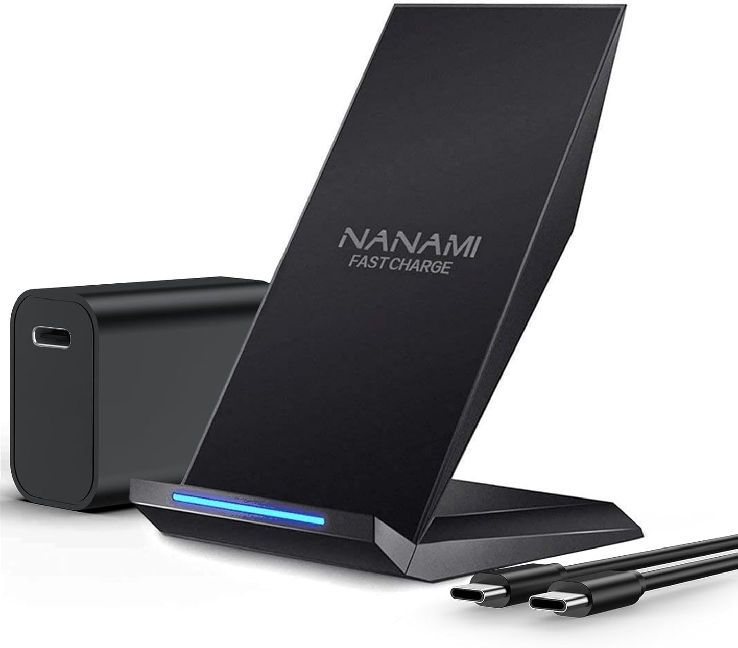 Wireless Fast Charger with USB - Qi Certified for iPhone & Samsung