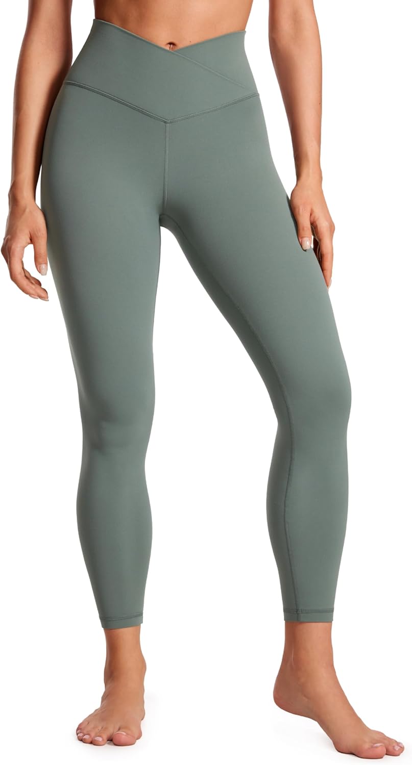 CRZ YOGA Womens Butterluxe Cross Waist Workout Leggings Review