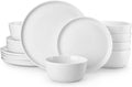 MALACASA Gourmet Porcelain 18-Piece Dinnerware Set for 6 - Durable
