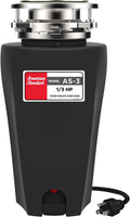 American Standard Slim Line Garbage Disposal 1/3 HP - Quiet, Compact