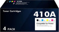 410A Toner Cartridge 4 Pack 410X Compatible for HP - Reliable Color