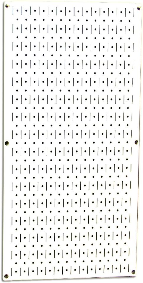Wall Control Pegboard 32in x 16in White Metal Tool Board Panel