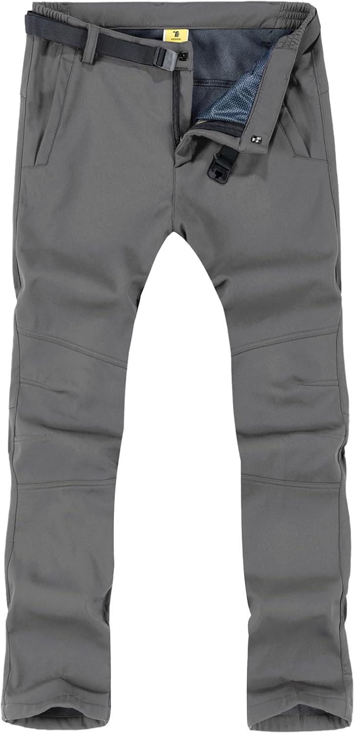 TBMPOY Men's Snow Ski Hiking Pants for Winter Activities