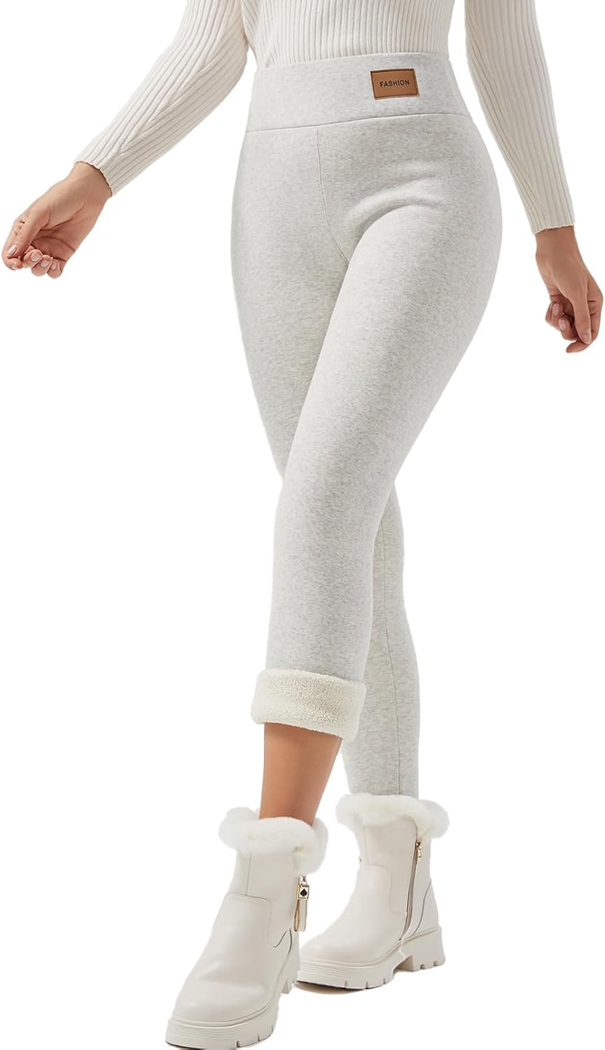 Women Sherpa Lined Leggings for Winter Warmth and Style