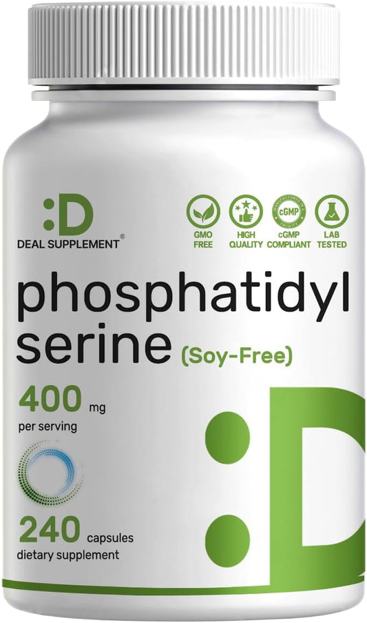 Phosphatidylserine Supplement for Optimal Brain Health 240 Capsules