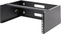 4U Wall Mount Network Rack 14in Deep Low Profile - Black