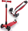 Kids 3 Wheel Scooter Ages 6-12 with Colorful Light Up Wheels