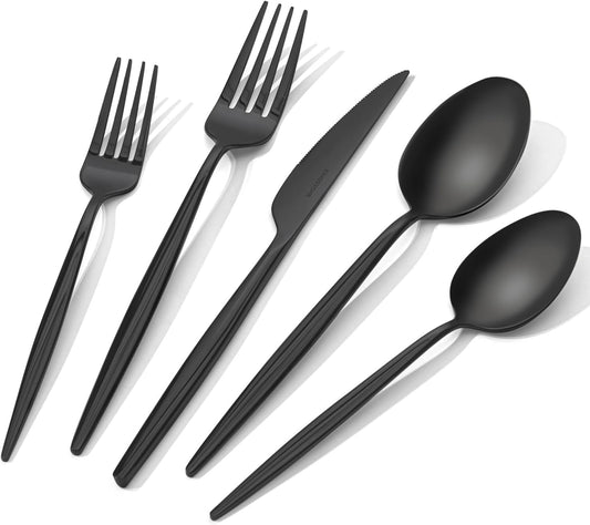 KINGSTONE Silverware Set - Premium 40-Piece Flatware for Dining