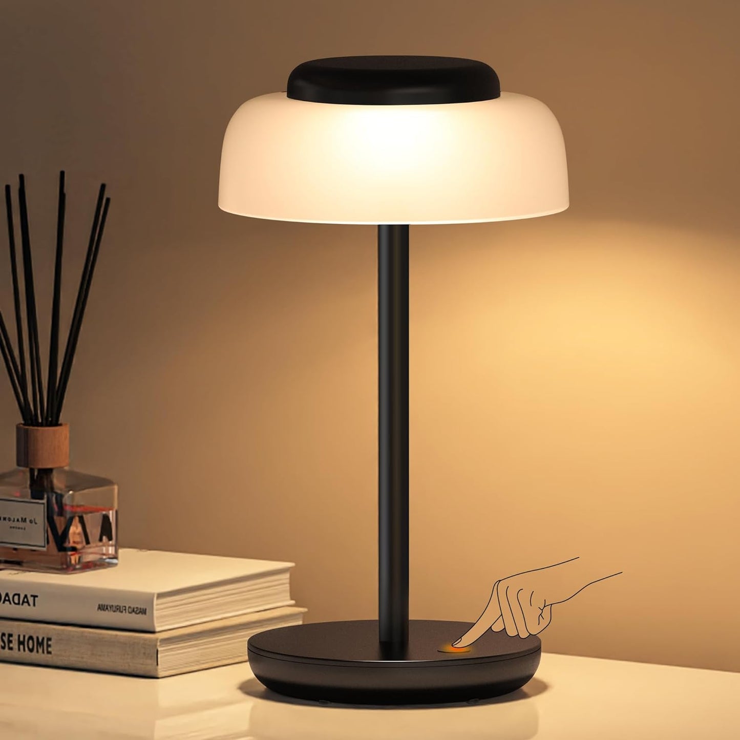 Wireless Dimmable LED Table Lamp - Portable & Waterproof