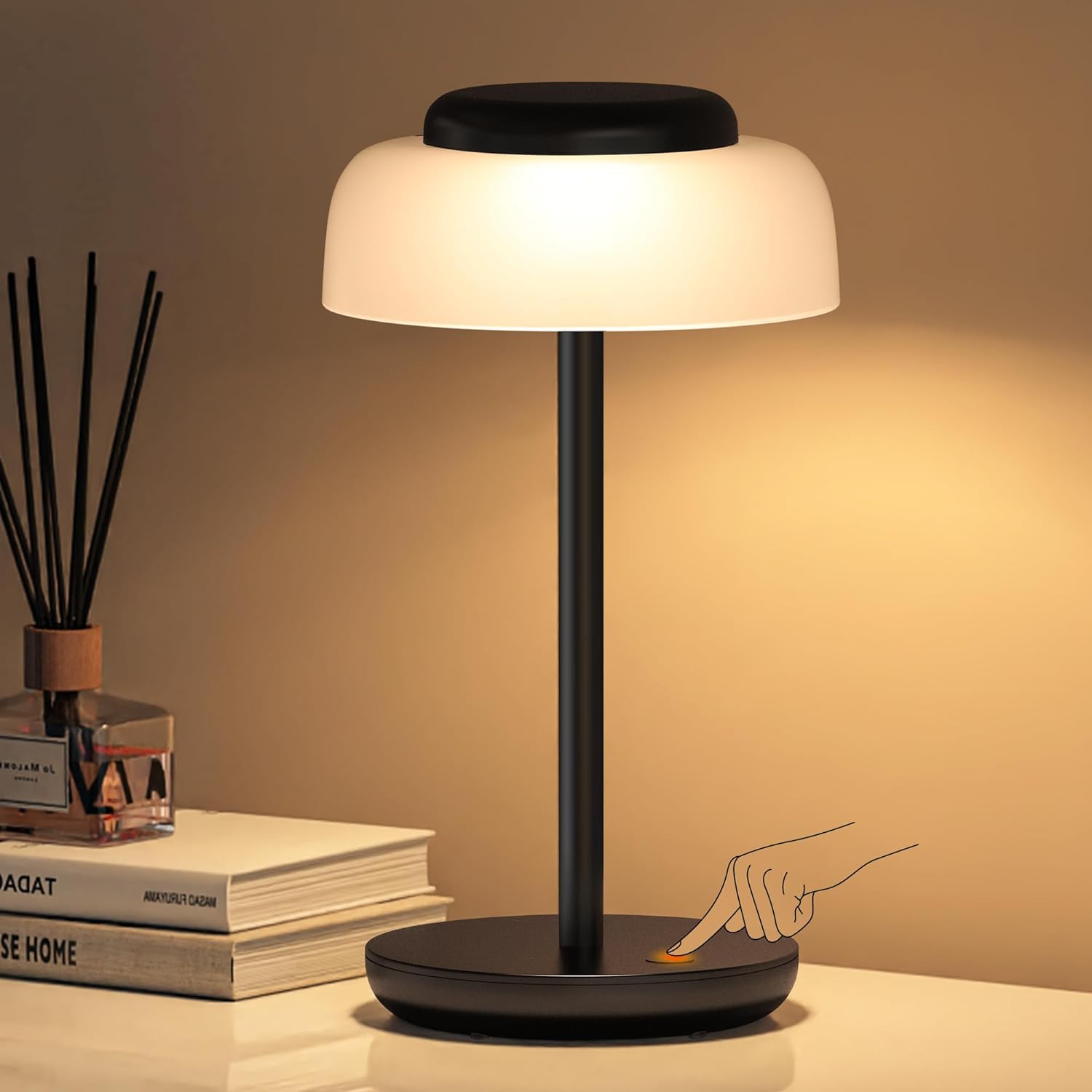 Wireless Dimmable LED Table Lamp - Portable & Waterproof