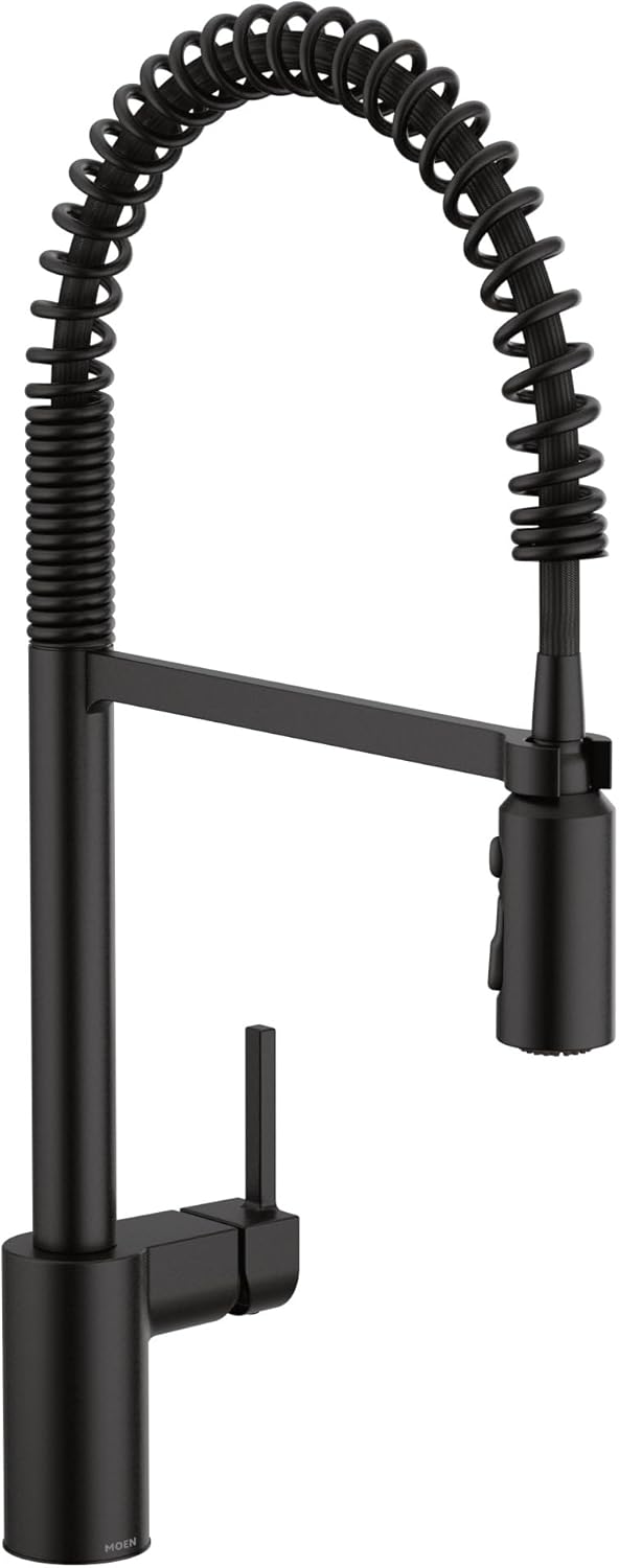Moen Align Matte Black Kitchen Faucet with Pull Down Sprayer